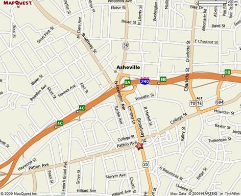 Map to BB&T Building